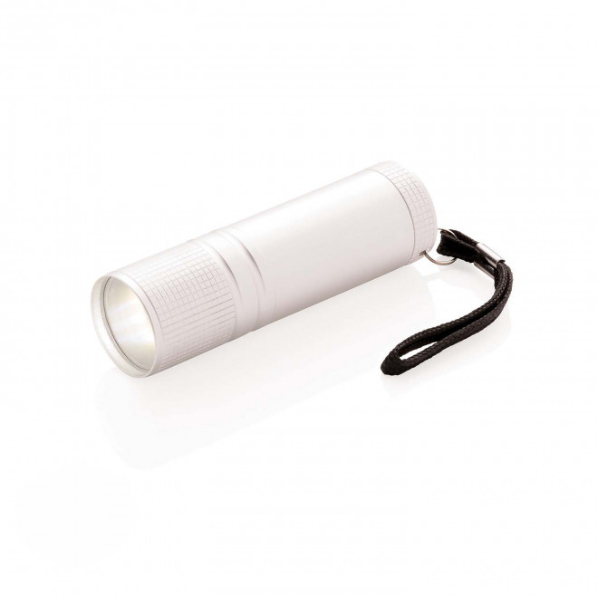 LAMPE TORCHE LED COB PERSONNALISABLE 'LUZIA' - argenté
