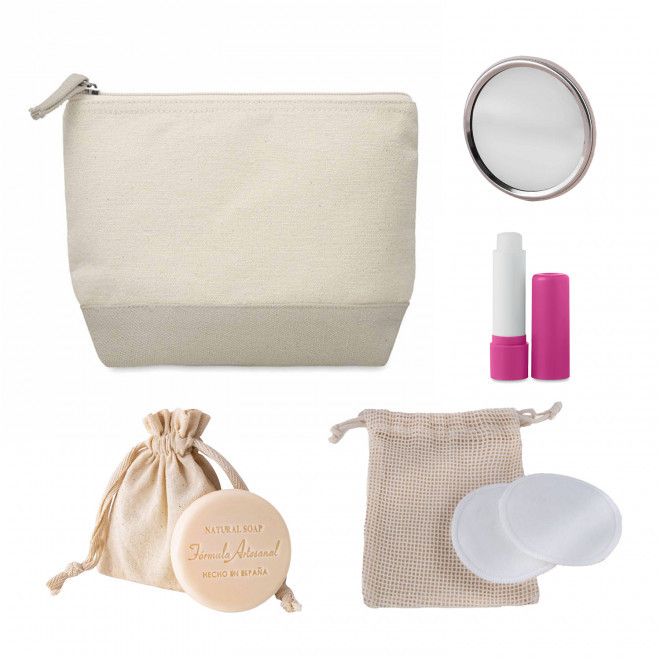 SET TROUSSE ET ACCESOIRES PERSONNALISABLE 'MELLYSET' - gris clair