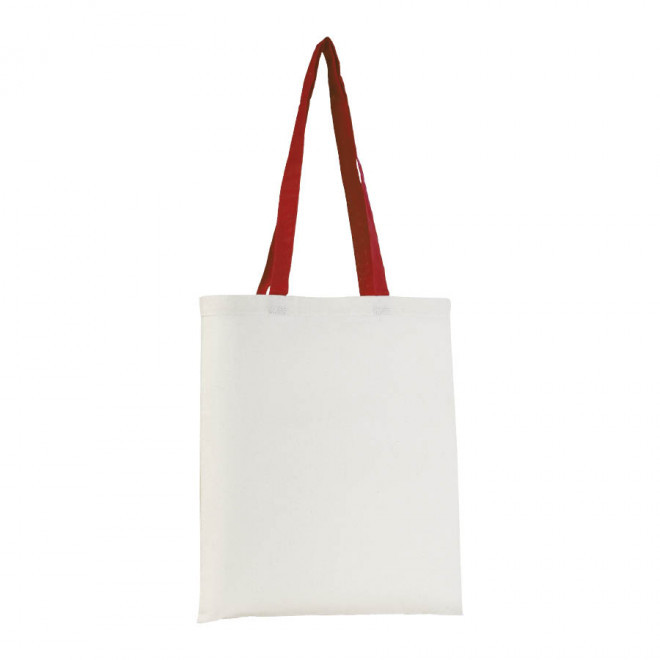 TOTE BAG PUBLICITAIRE COTON ANSES LONGUES 'AURIANA' - rouge