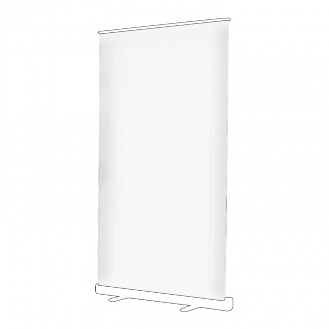 TOILE DE REMPLACEMENT ROLL UP PERSONNALISABLE 'ANIMATION' - blanc taille 3