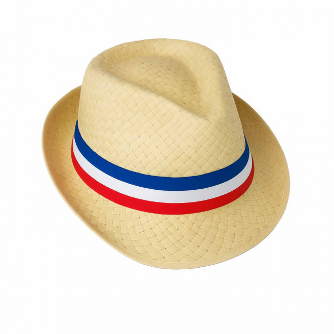 CHAPEAU PAILLE EU PERSONNALISABLE 'BRAZ KIDS' - paille claire/france