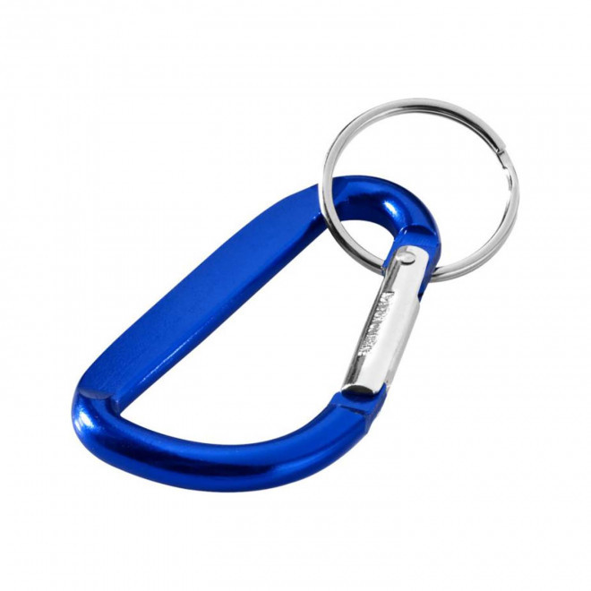 RAPIDE 4J - PORTE-CLES PUBLICITAIRE MOUSQUETON 'WALL RECYCLED' - bleu