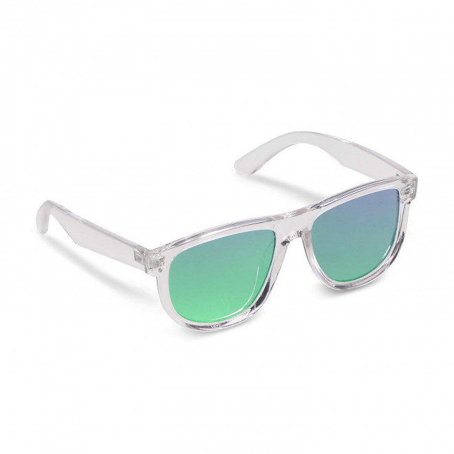 LUNETTES DE SOLEIL PERSONNALISABLES TRANSPARENTES 'BRADLEY' - vert transparent