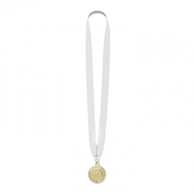 MEDAILLE PERSONNALISABLE EN FER BOMBEE 50 MM 'WIN' - laiton