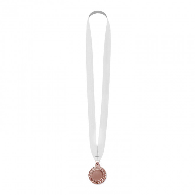 MEDAILLE PERSONNALISABLE EN FER BOMBEE 50 MM 'WIN' - cuivre vieilli