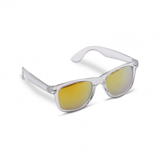 LUNETTES DE SOLEIL TRANSPARENTES PERSONNALISABLE 'COOLPER' - orange transparent