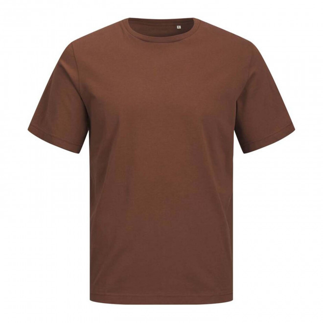 TEE-SHIRT MIXTE PERSONNALISABLE 'JACKTO' - café