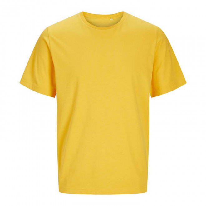 TEE-SHIRT MIXTE PERSONNALISABLE 'JACKTO' - jaune