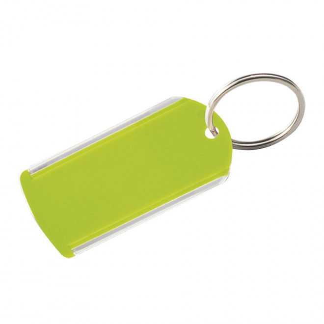 PORTE-CLÉS PORTE-ÉTIQUETTE PUBLICITAIRE 'PITTA' - vert