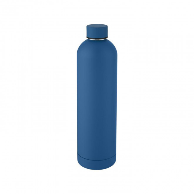 BOUTEILLE ISOTHERME 1L PERSONNALISABLE 'SPAZIO' - bleu