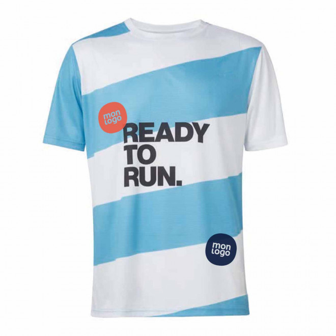 TEE-SHIRT PERSONNALISABLE HOMME RUNNING 'SPORTY CUSTOM' - Mix and Match