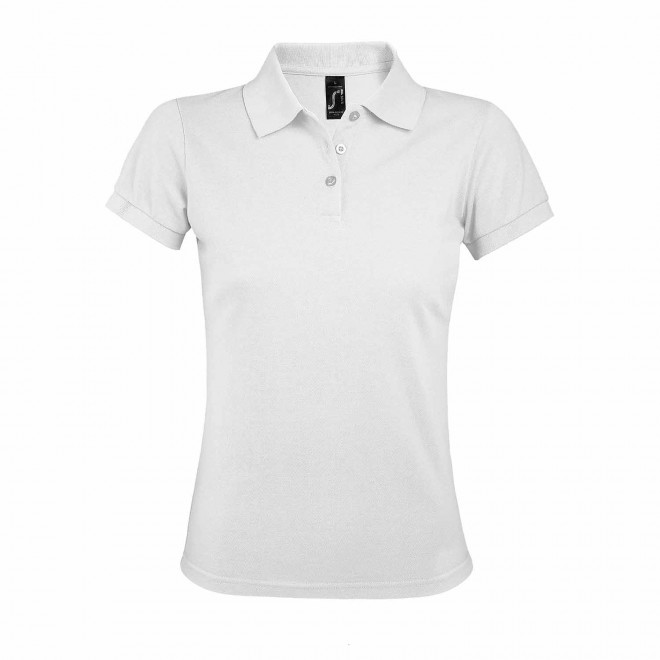 POLO PERSONNALISABLE FEMME BLANC 'PRIME' - blanc