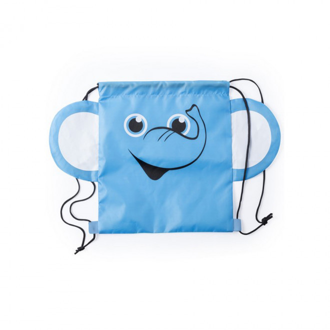 SAC À DOS PUBLICITAIRE ENFANT AUX MOTIFS ANIMAUX 'YOUPI' - élephant