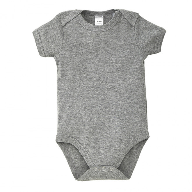BODY BÉBÉ PERSONNALISÉ 'BAMBINO' 180 GR/M² - gris chiné