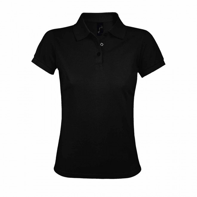 POLO PERSONNALISABLE FEMME 'PRIME' - noir