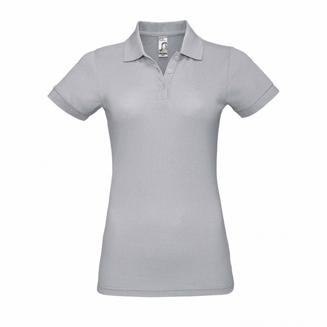 POLO PERSONNALISABLE FEMME 'PRIME' - gris clair