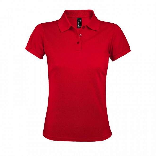 POLO PERSONNALISABLE FEMME 'PRIME' - rouge