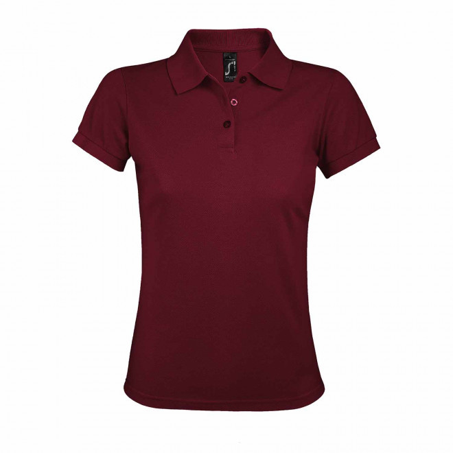 POLO PERSONNALISABLE FEMME 'PRIME' - bordeaux