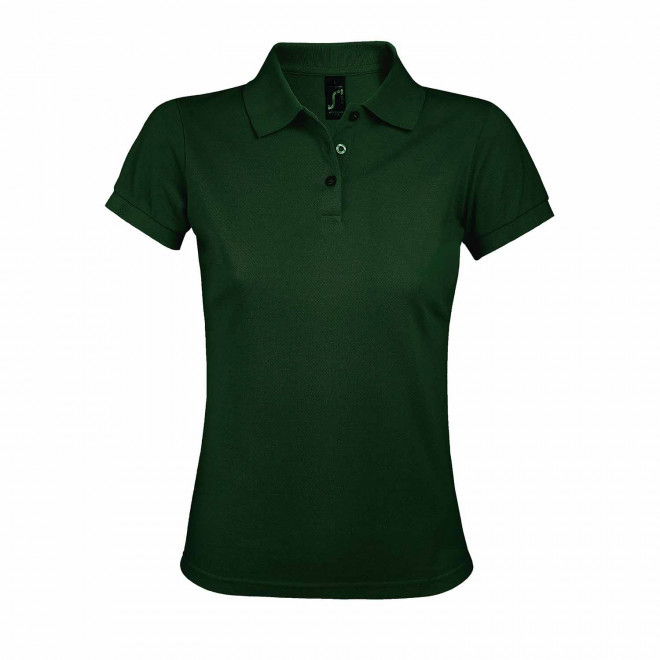 POLO PERSONNALISABLE FEMME 'PRIME' - vert bouteille