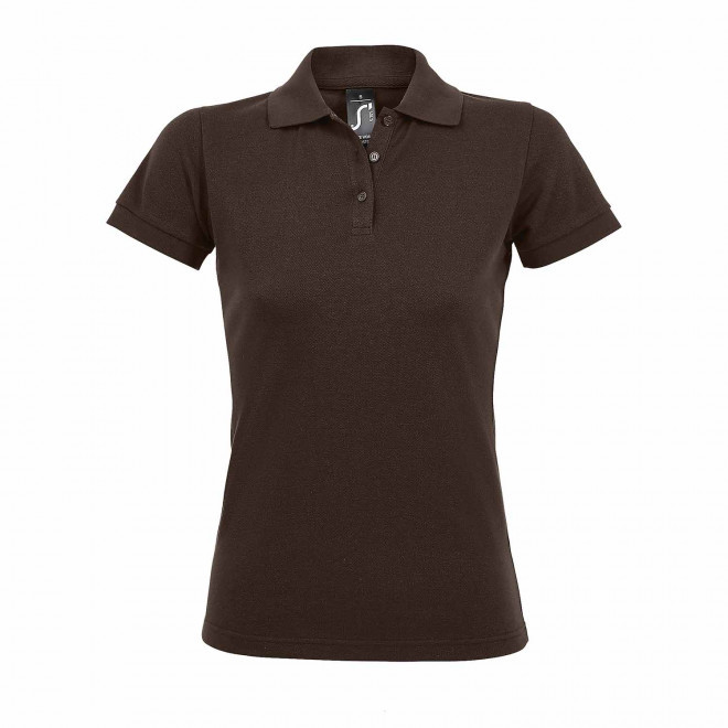 POLO PERSONNALISABLE FEMME 'PRIME' - chocolat