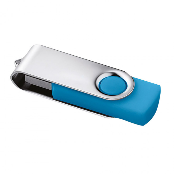 EXPRESS 72H - CLÉ USB PERSONNALISÉE 'TWISTER' 4GO - turquoise