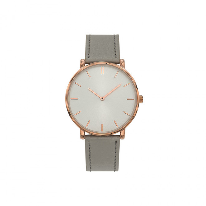 MONTRE MIXTE PERSONNALISABLE 'SOFYA' - gris/doré