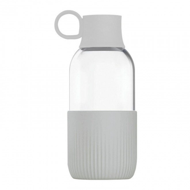 GOURDE TRANSPARENTE 500 ML PUBLICITAIRE EN VERRE 'GOBI INDOOR' - beige
