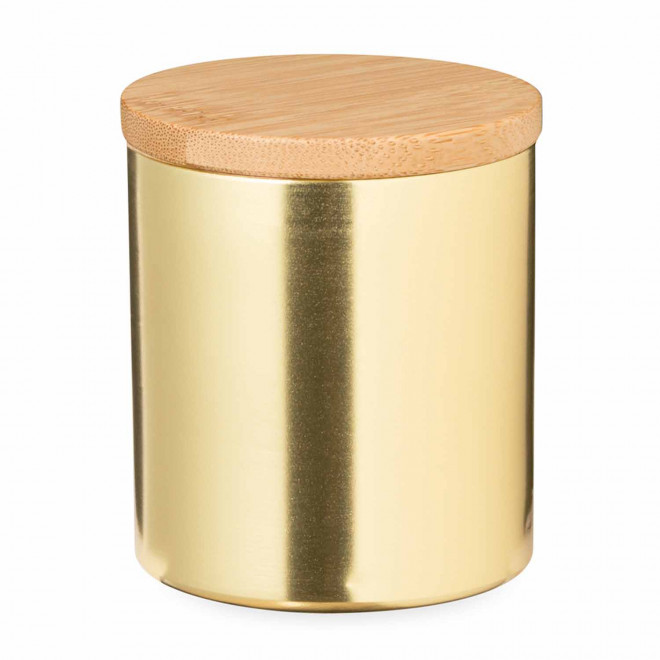 BOUGIE PARFUMEE PERSONNALISABLE METAL 'VELA' - doré