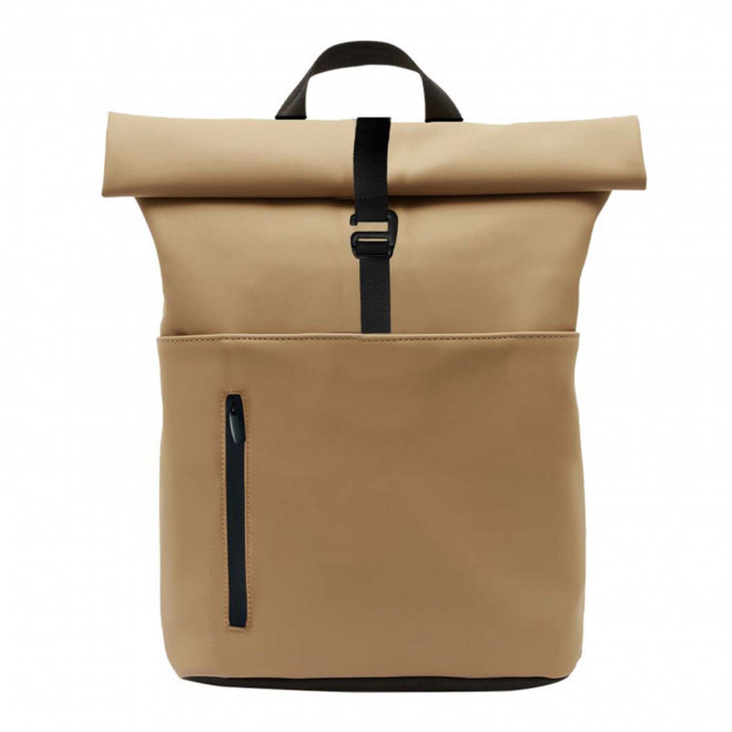 SAC A DOS ROLLTOP PERSONNALISABLE MIF 'EMILIEN' - beige