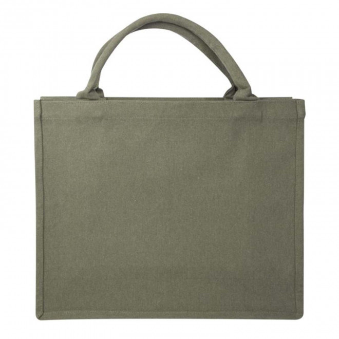 SAC SHOPPING PERSONNALISABLE RECYCLE 500G/M² 'AVOLA' - vert