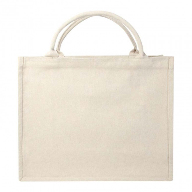 SAC SHOPPING PERSONNALISABLE RECYCLE 500G/M² 'AVOLA' - beige