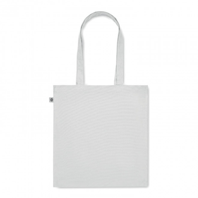 SAC SHOPPING PERSONNALISABLE SOUFFLET COTON BIO 'FABIO 220' - blanc