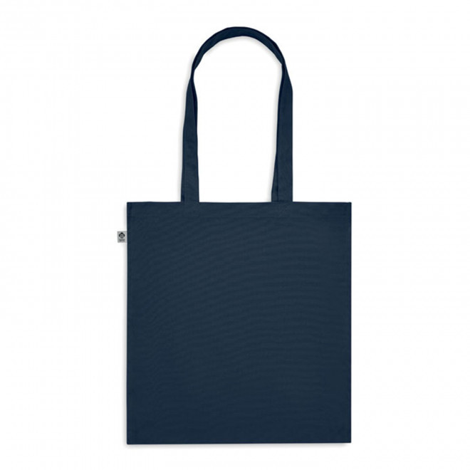 SAC SHOPPING PERSONNALISABLE SOUFFLET COTON BIO 'FABIO 220' - bleu marine