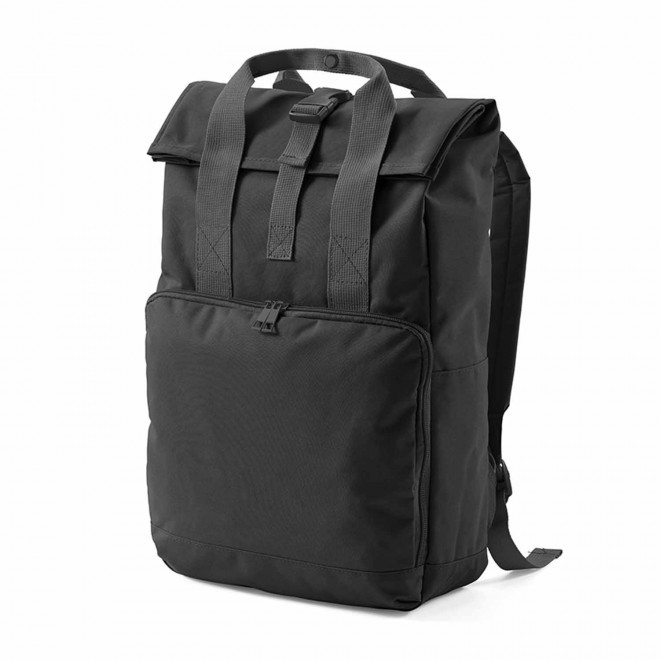 SAC A DOS PERSONNALISABLE RPET 'KRAKOS' - noir