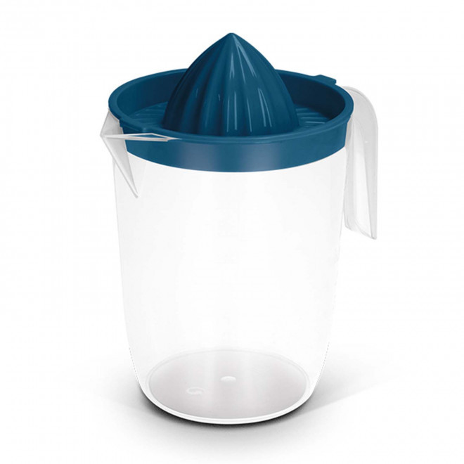 PICHET 1L PERSONNALISABLE AVEC PRESSE-AGRUMES 'AGRUMI' - bleu