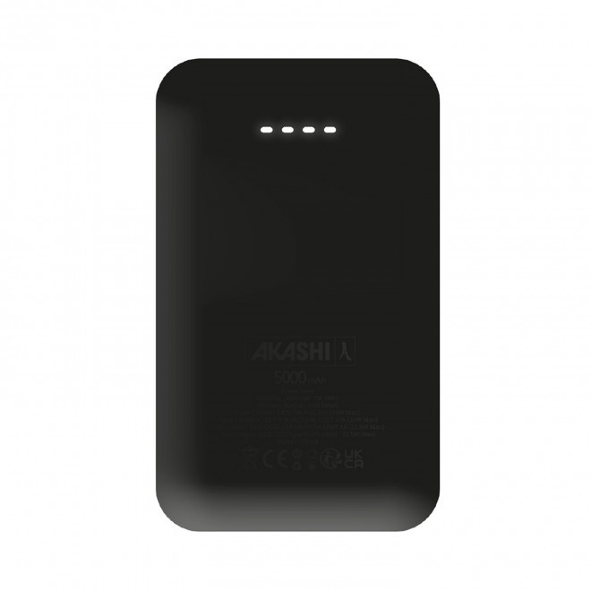 BATTERIE PERSONNALISABLE 5000MAH MAGSAFE 'FINDU' - noir