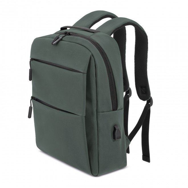SAC A DOS CONNECTE PERSONNALISABLE 'OGLIO CONNECT PU' - vert