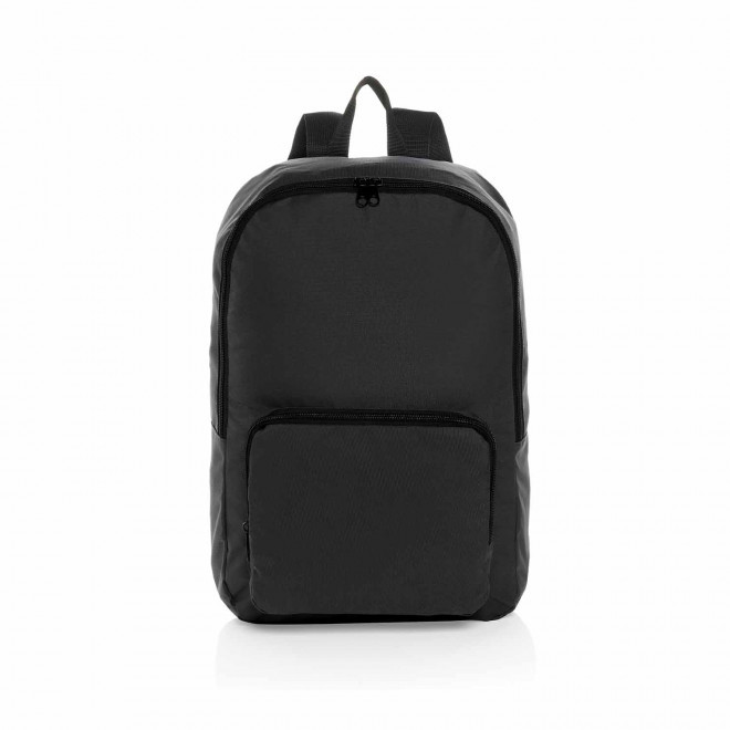 SAC A DOS PLIABLE PERSONNALISABLE EN RPET 'HARDINE BAG' - noir