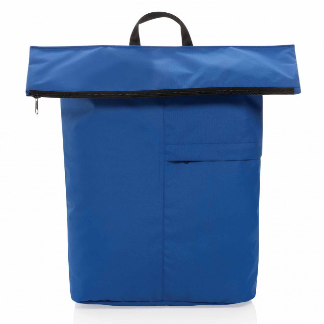 SAC A DOS PERSONNALISABLE PLIABLE EN RPET 'HARDINE BACK' - bleu royal