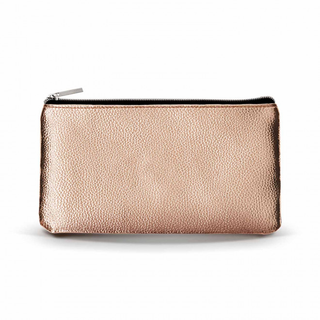 TROUSSE EN PVC PERSONNALISABLE 'GLOSSYM' - rose