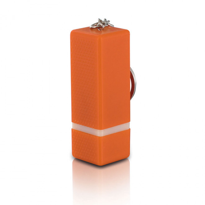 PORTE-CLÉS LAMPE PERSONNALISÉ 'POPKI' - orange