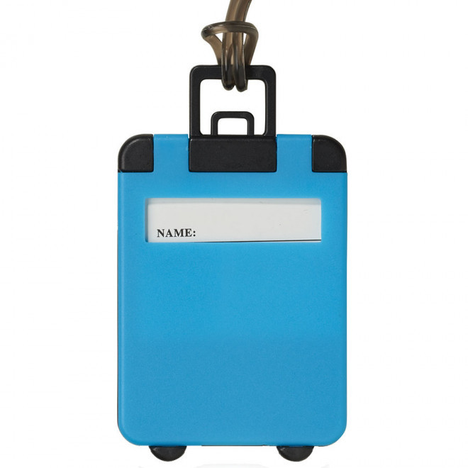 ÉTIQUETTE DE BAGAGE PERSONNALISÉE 'CORFOU' - bleu clair