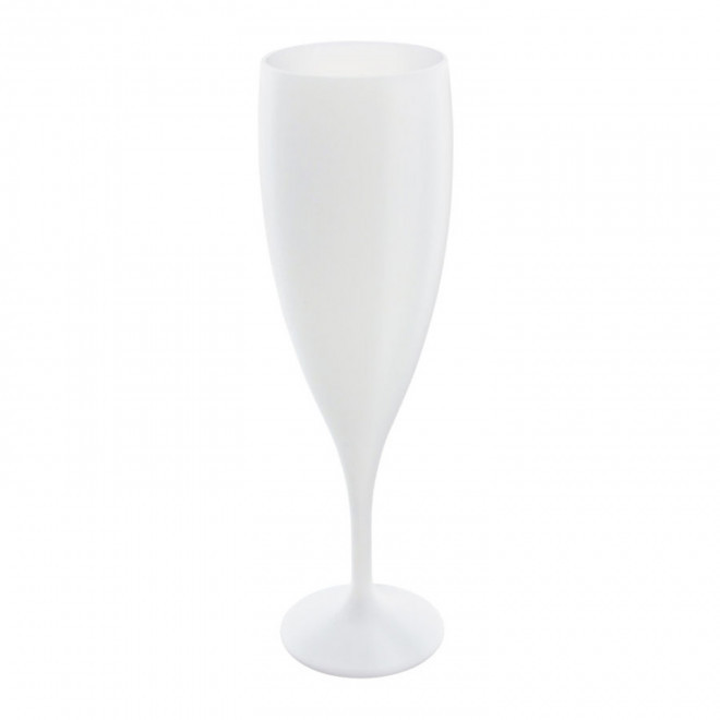 RAPIDE 4J - FLUTE À CHAMPAGNE RÉUTILISABLE PERSONNALISABLE 'CUP CHAMPAGNE 14 CL' FABRICATION FRANÇAISE - blanc opaque