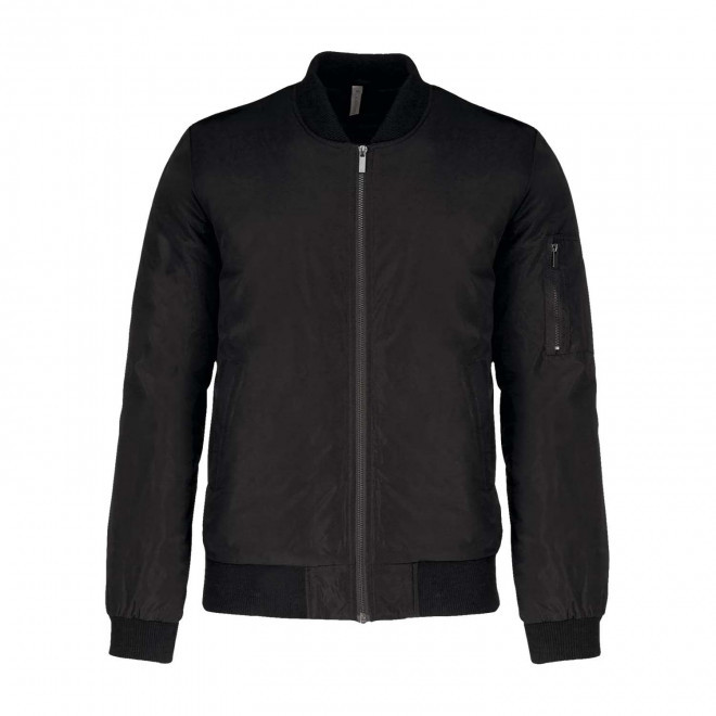 VESTE BOMBER HOMME PERSONNALISABLE 'JET STREAM' - noir