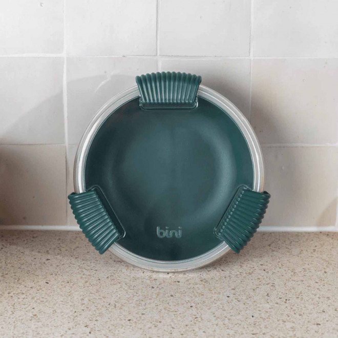 LUNCH BOX PERSONNALISABLE 950 ML MIF 'BINIBOX' - vert fonce