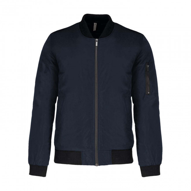 VESTE BOMBER HOMME PERSONNALISABLE 'JET STREAM' - bleu marine