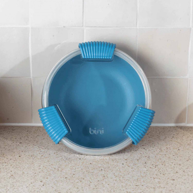 LUNCH BOX PERSONNALISABLE 950 ML MIF 'BINIBOX' - bleu