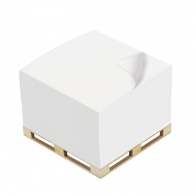 CUBE PAPIER PERSONNALISABLE 'STRANA MINI PALETTE' - blanc