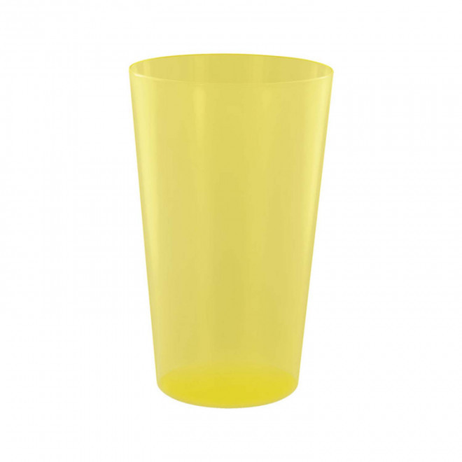 RAPIDE 4J - GOBELET MIF RÉUTILISABLE PERSONNALISÉ 30 CL 'CUPY' - jaune transparent