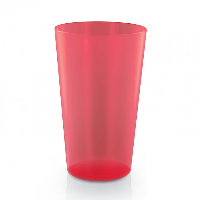 RAPIDE 4J - GOBELET MIF RÉUTILISABLE PERSONNALISÉ 60 CL 'CUPY' - rouge transparent